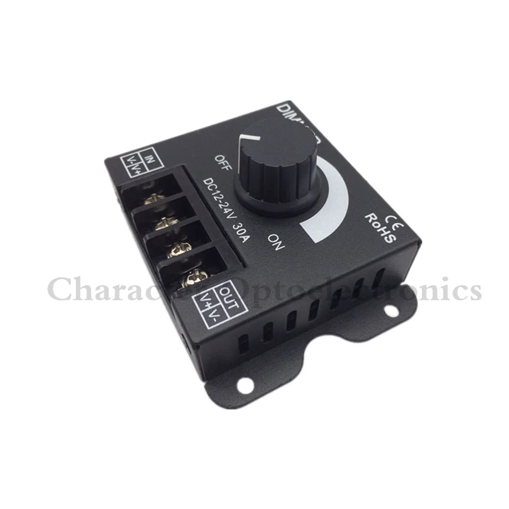 

3PCS DC 12V 24V 30A Balck LED Dimmer Switch Brightness Controller for single color 5050 3528 5630 led lamp strip light