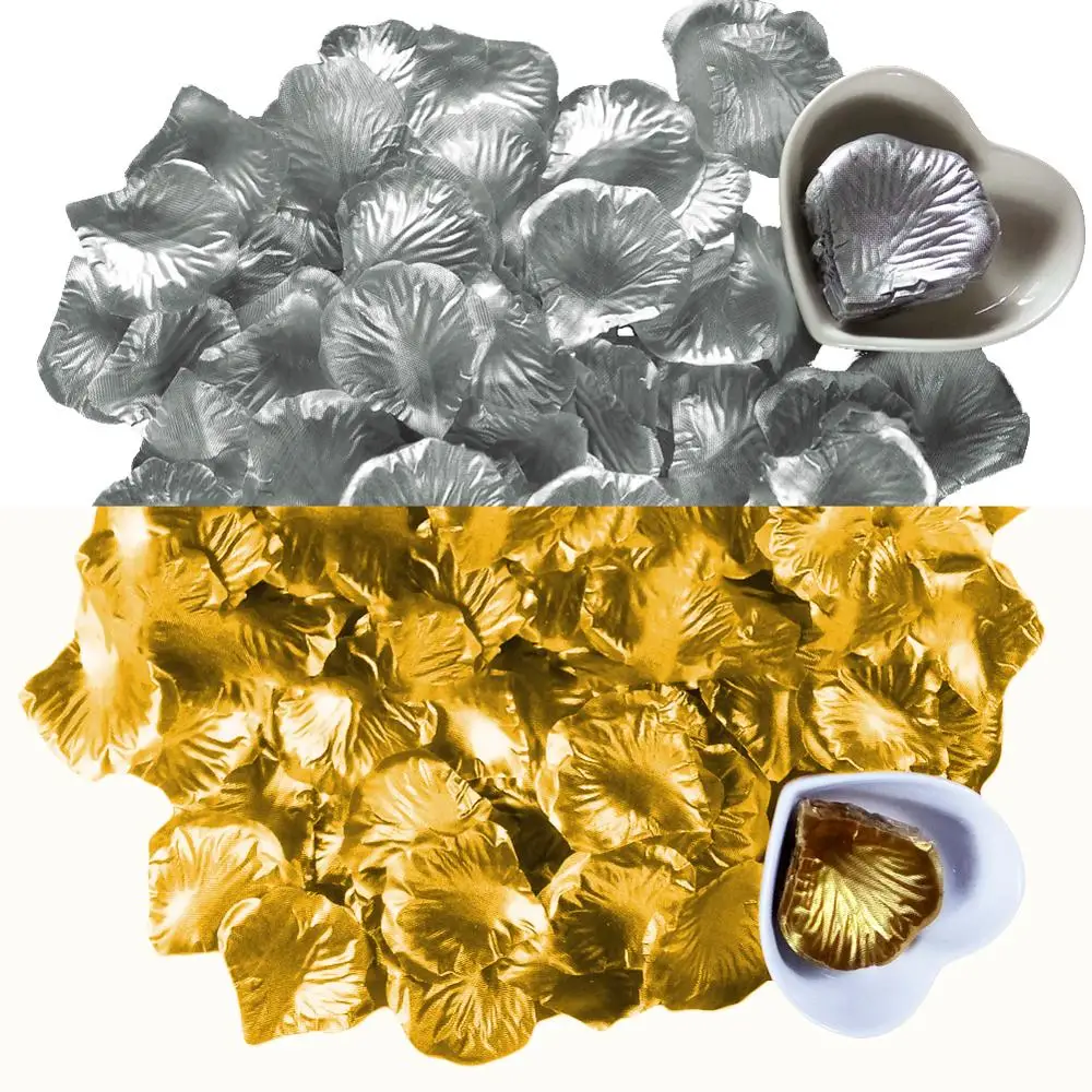 

100PCS/Lot 5*5CM Silk Rose Petals Flower Leaves Petals Wedding Supplies Favor Party Decorations Romantic Artificial Rose Flower