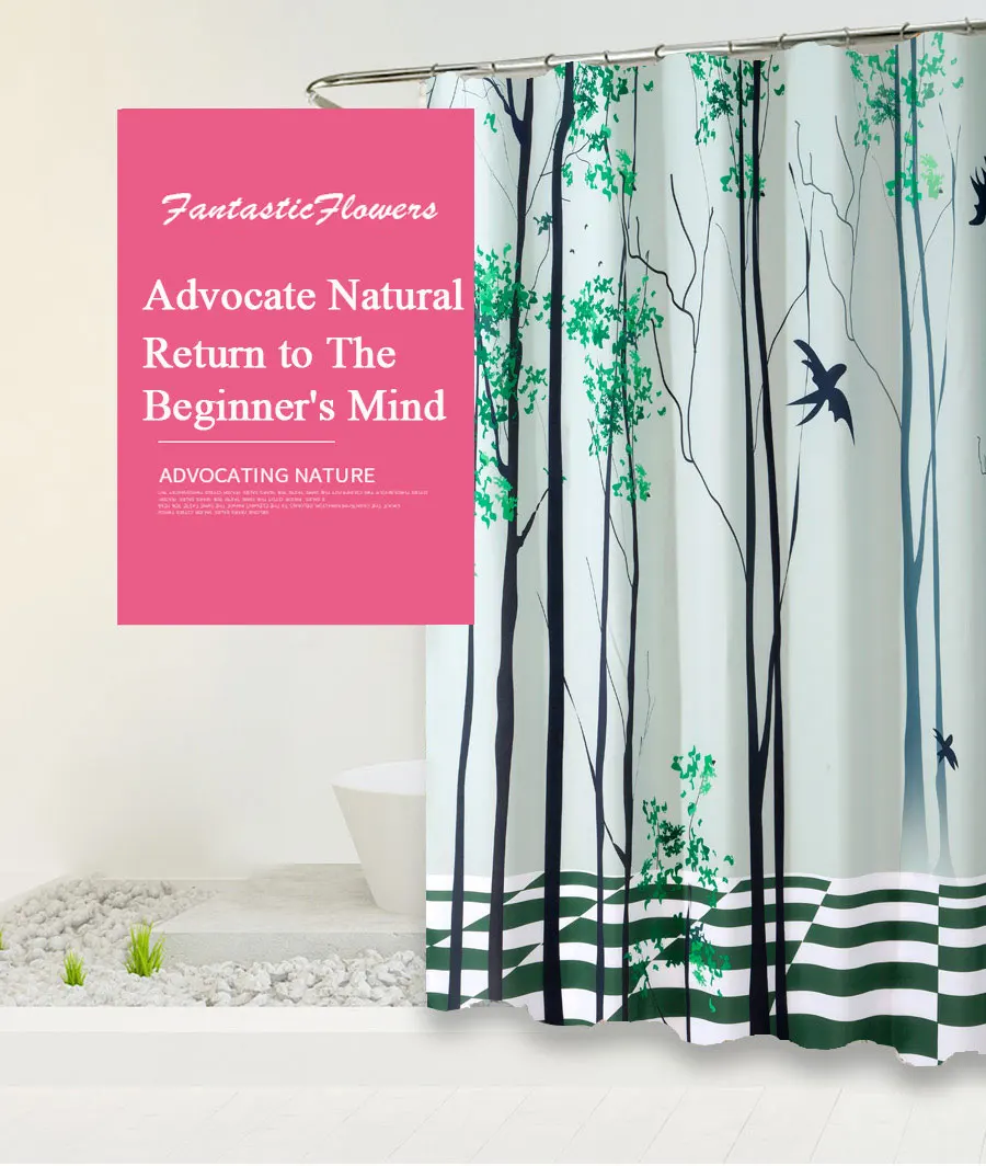 Rustic Square Shower Curtain  01