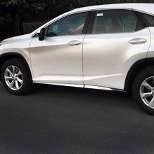 SUS304 de Aço Inoxidável Porta Lateral Do Corpo Molding Capa Guarnição Acessórios Para Lexus RX450h 350 RX200T 2015-17