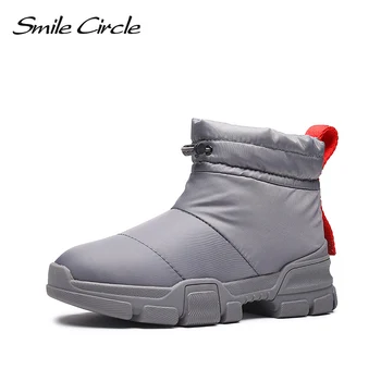 

Smile Circle Winter Shoes Snow boots For Women Thick bottom Flat platform Boots Winter Warm plush Shoes High-quality Women boots