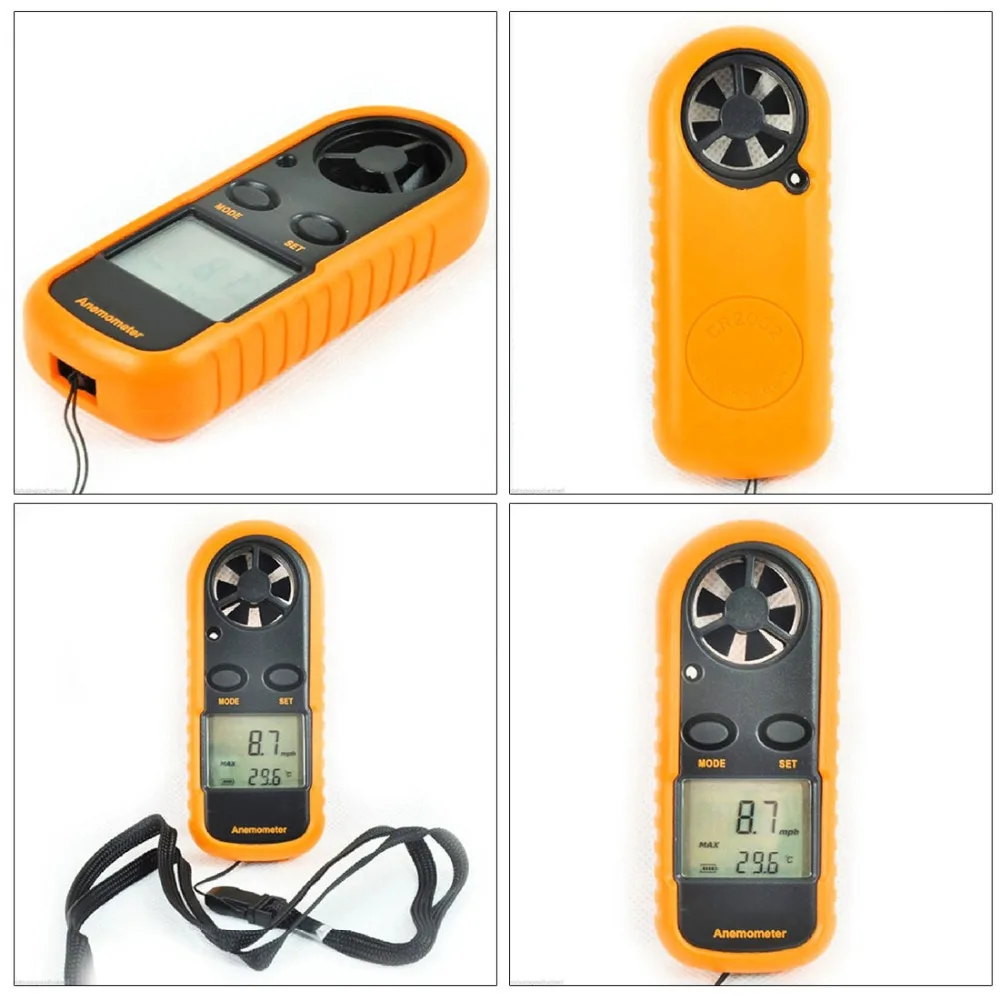 Digital Hand held Wind Speed Gauge Meter GM816 30m/s (65MPH) Pocket
