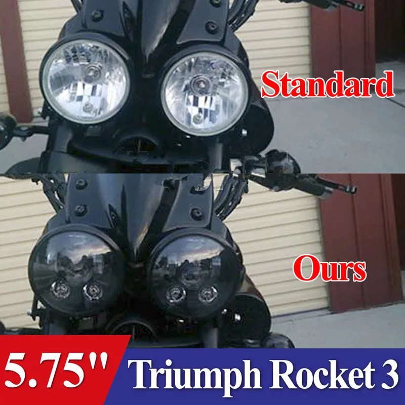 Ракеты 3 Мотоцикл 5 3/4 дюйма фар 5,7" Led двойной фары для Triumph Скорость/Street Triple, thunderbird, ракета 3