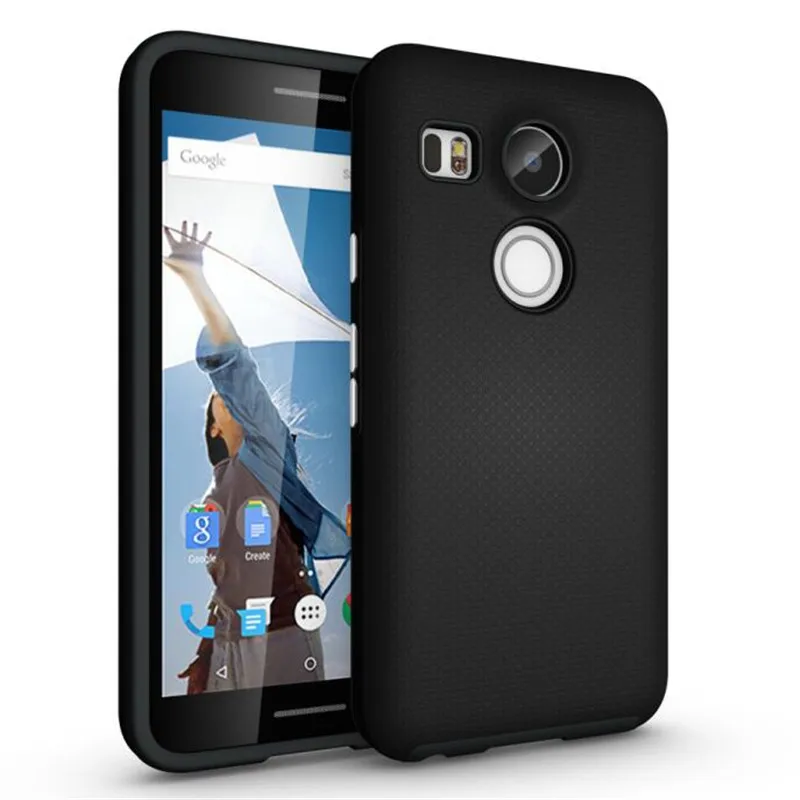 

For Google Nexus 5X Case Anti-knock TPU&PC Plastic Dual Heavy Duty armor Shield Cover For LG Nexus 5X Mobile Phone