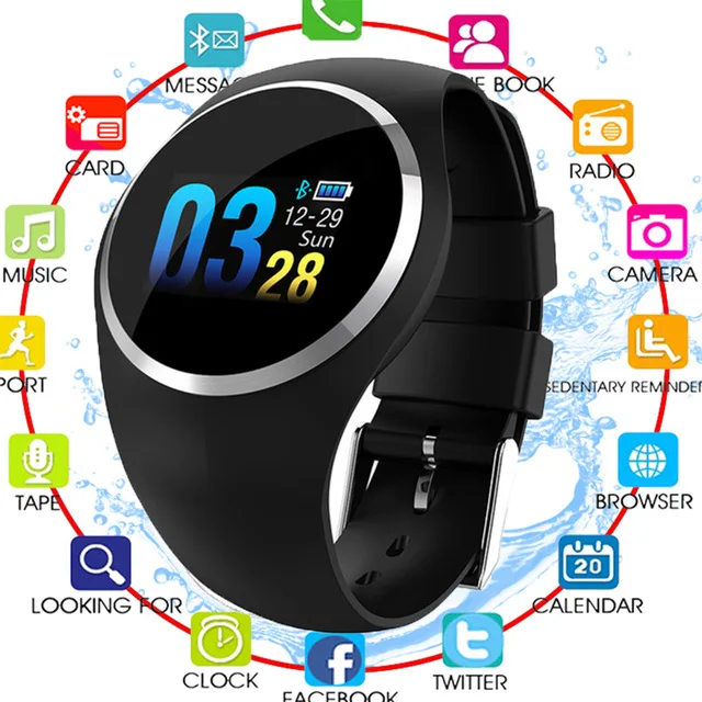 

2019 Smart Watch Women Men Heart Rate Blood Monitor Bluetooth Pedometer Female Fitness Intelligent Sports Watch for Android iOS