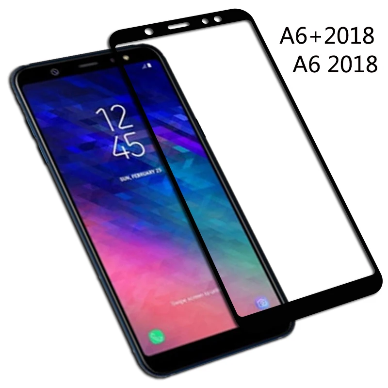 3D полное покрытие закаленное Стекло для samsung A6 6 Plus с уровнем твердости 9H Экран Защитная пленка для samsung Galaxy A6 A6+ A6Plus Защитная крышка