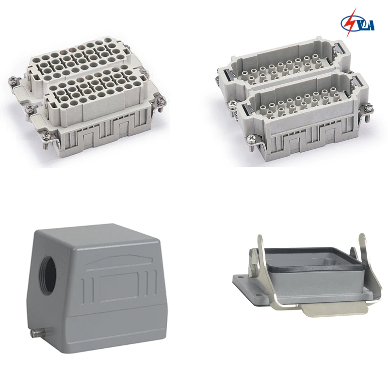 

HEE-064 64 pins 16a voltage 500v a whole set heavy duty connector