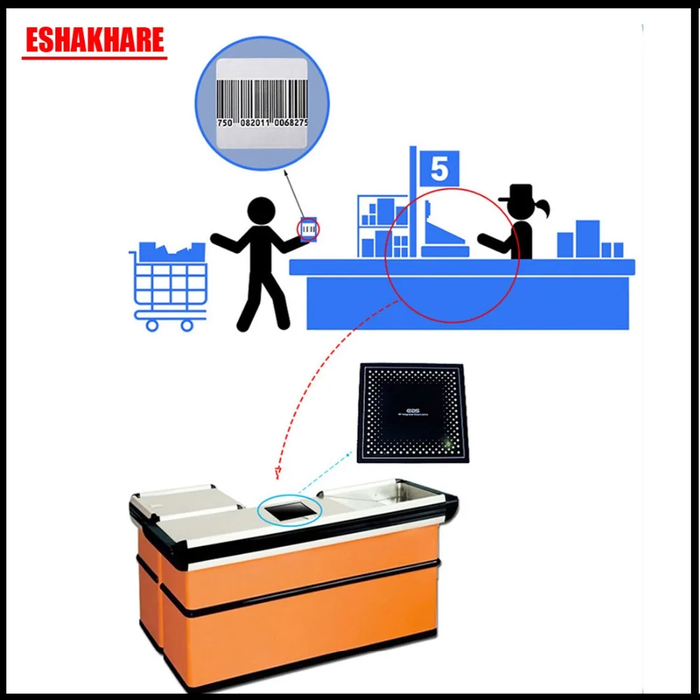 

supermarket anti theft systems RF8.2Mhz eas label deactivator security label deactivator decoding machine eas 1set