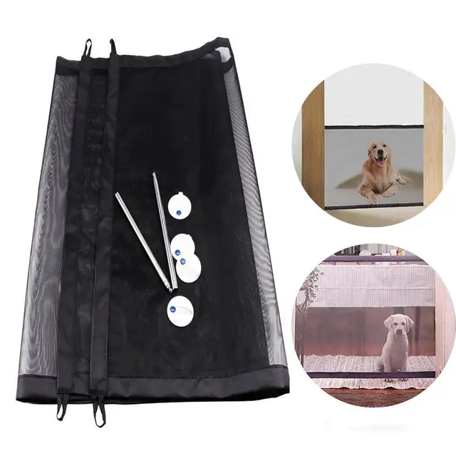 Portable Auto Pet Isolated Fence Dog Barrier Transparent Safety Fence Net Protection Easy Install Isolation Net Dog High Quality