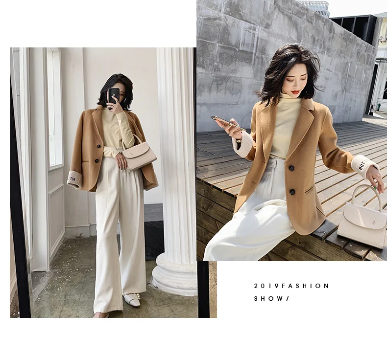 AYUNSUE зимнее пальто женское 90% натуральное шерстяное пальто женская одежда корейская элегантная женская кашемировая куртка с вышивкой Abrigos Y01123