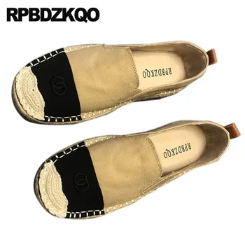

breathable shoes comfortable latest rope wedge hemp designer women round toe denim jeans ladies canvas espadrilles slip on china
