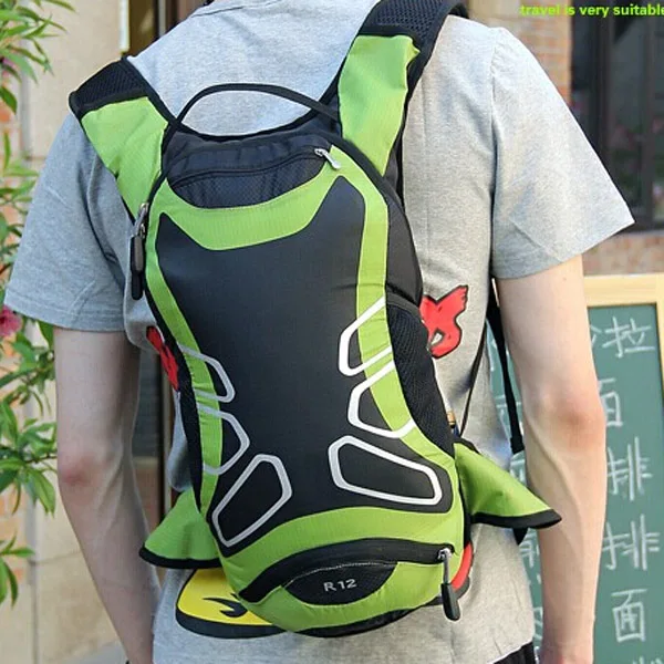 12L Unisex Men Women Ultralight Waterproof Outdoor Cycling Riding Hiking Hydration Water Bag Backpack Rucksack Bladder Bag