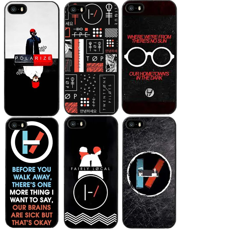 Чехол Twenty One Pilots Capinhas Para черный жесткий пластиковый чехол для телефона iPhone 6s Plus 7