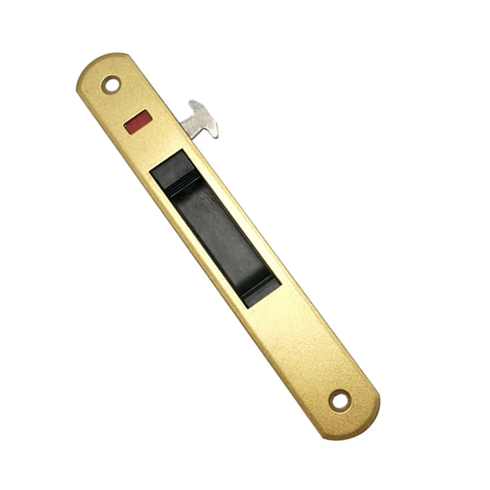 1 Pcs Sliding Glass Door Window Handle Lock Hook Style Flush Mount Zinc Alloy HUG-Deals - Color: Gold