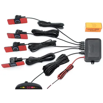 

LCD Display Car Parking Reversing Radar Front& Rear 4 Sensors LCD Square Screen with 8 Sensors