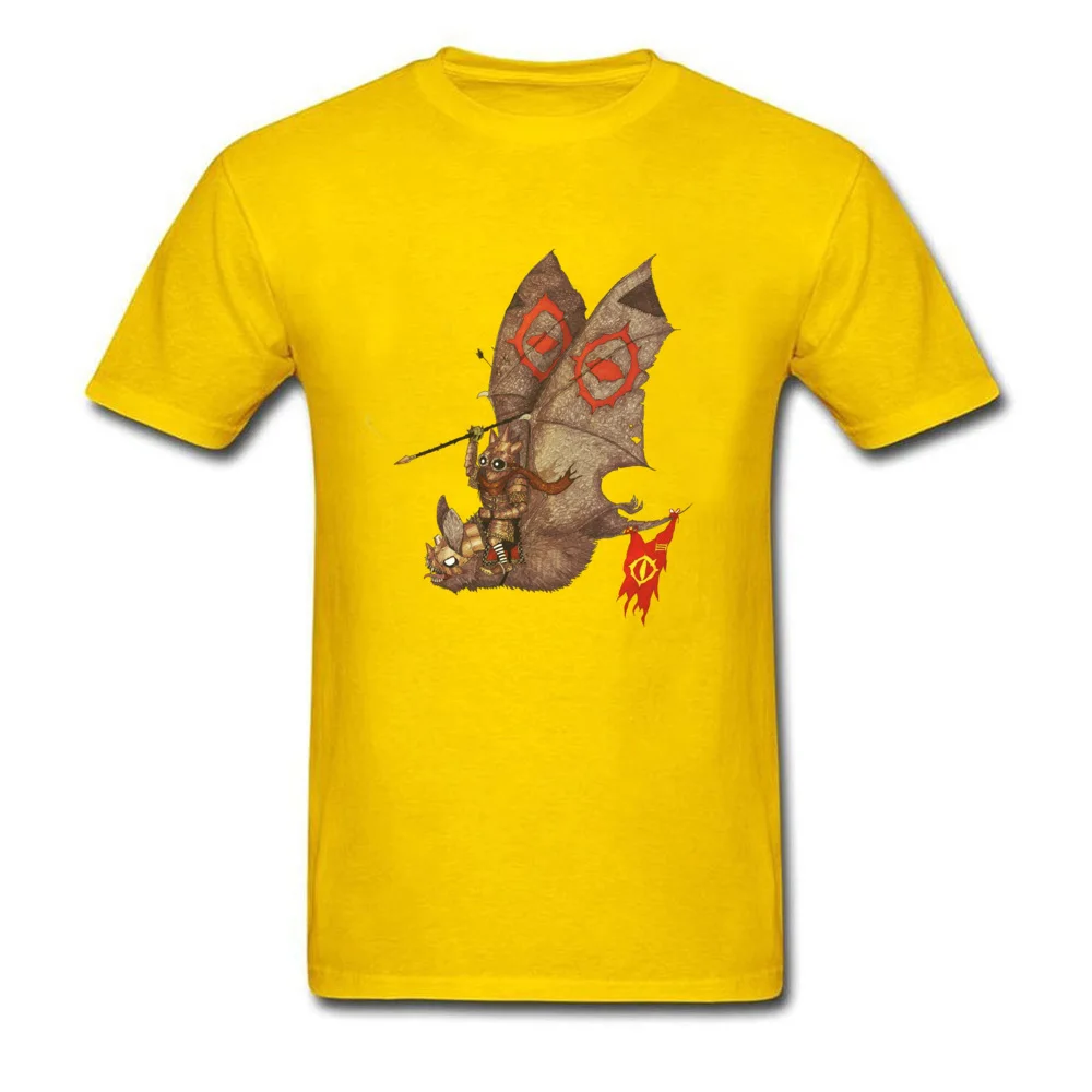 cosie Goblin Bat Mens T Shirts Coupons Mother Day Short Sleeve Round Neck 100% Cotton T Shirt Printed Tee-Shirts Goblin Bat yellow