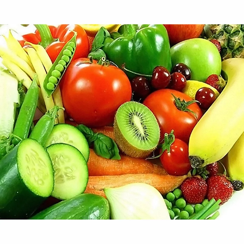 

5D DIY Diamond Painting Fruit scenery Cross Stitch 3D Diamond Landscape Full round rhinestones Christmas gift