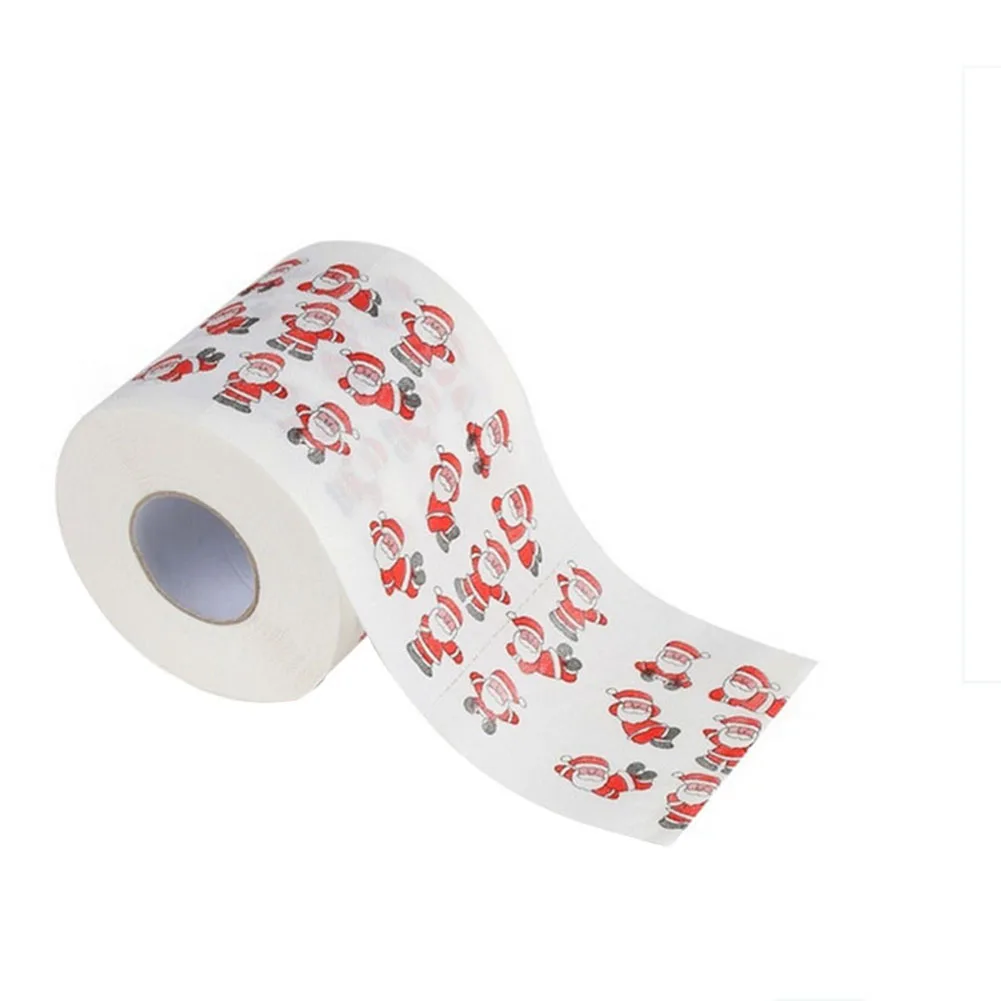 Santa Claus Merry Christmas Toilet Roll Paper Table Living Room Bathroom Tissue UYT Shop - Цвет: 4