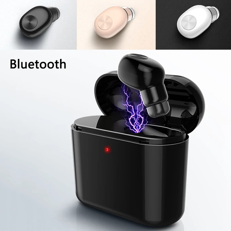 True Wireless Earbuds + Charging Stand V4.2 Mini Earphone for iphone 7