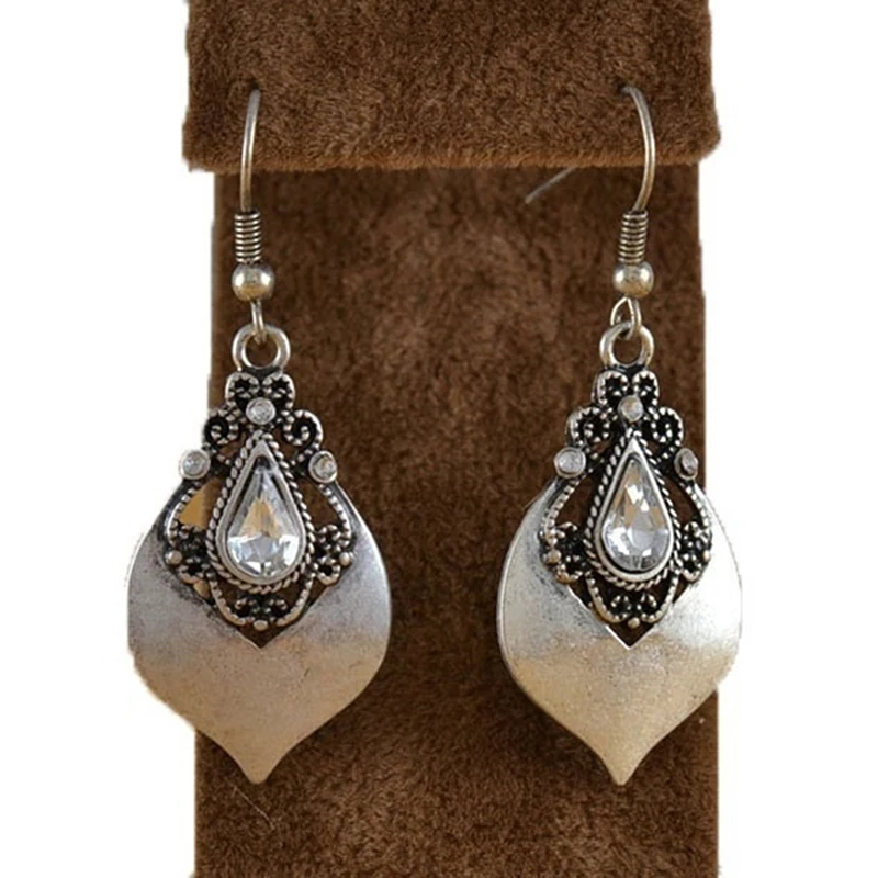 

Vintage jewelry tibetan silver retro drop earring wholesale nice gift for women girl
