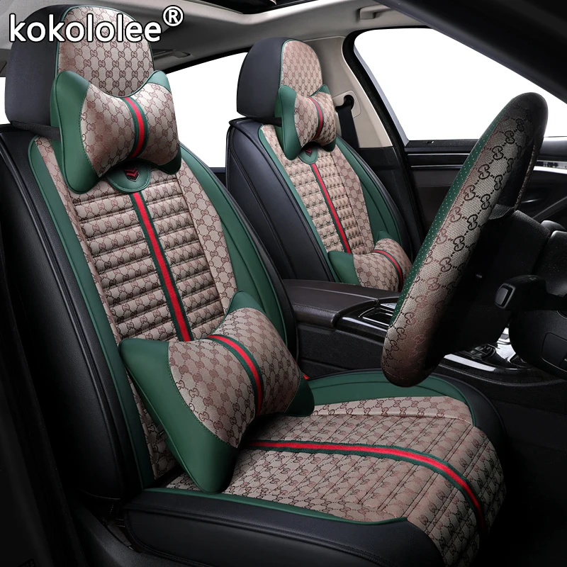

kokololee Cloth car seat covers for skoda octavia 2 a5 a7 tour fabia 1 3 karoq rapid spaceback felicia Automobiles Seat Covers