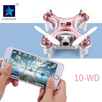 

Cheerson CX-10WD BNF Mini Wifi FPV Quadcopter Drone w/ HD Camera High Hold Mode RC Nano Quadcopter RTF ( Phone Controlled )