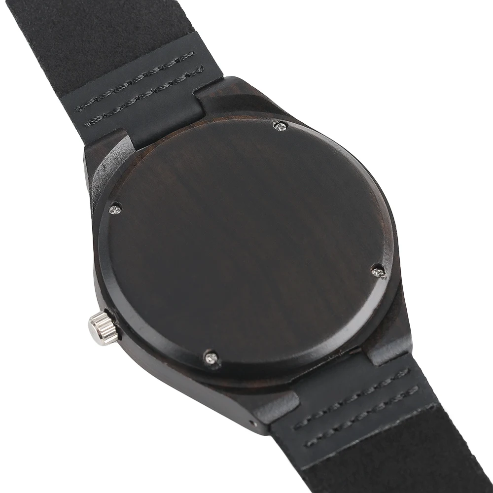 YISUYA Mens Wooden Wrist Watch Novel Bamboo Wood Creative Watches Black Genuine Leather Band Strap Quartz Males Watch relogio (11)