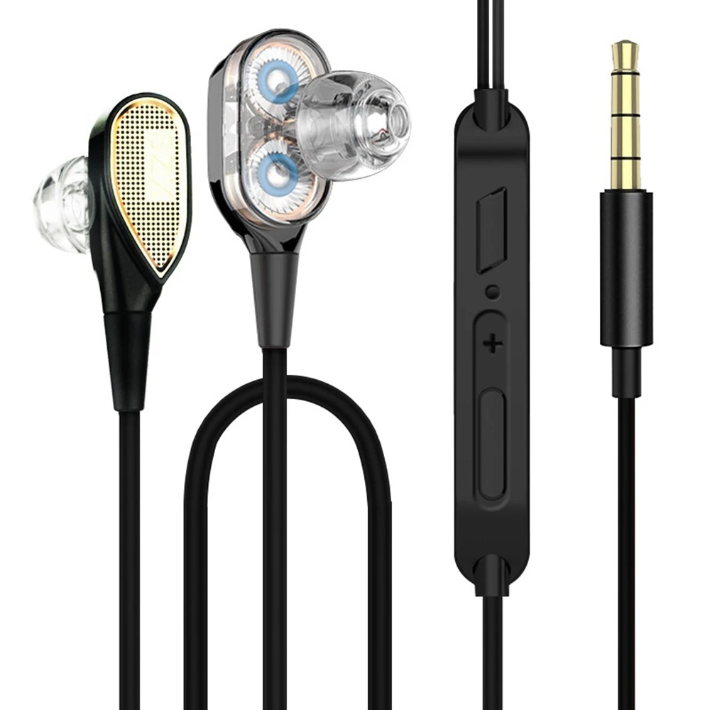 

BCMaster Four-core Double Motion Coil Wired Earphone In-ear General Noise Reduction Sports Earphone with Mic For Xiaomi