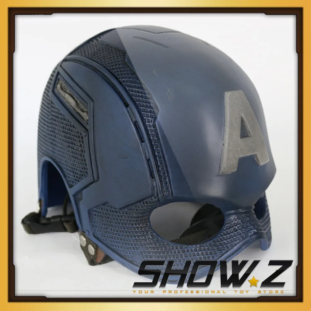 

[Show.Z Store]Custom Made Captain America Helmet 1:1 Steve Rogers Cosplay Mask WEARABLE Helmet Replica Prop
