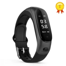 Портативный дизайн браслета и наушники smart band сердечный ритм крови контроля давления IP67 водонепроницаемый напоминание