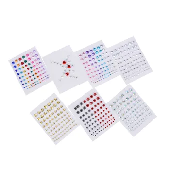 

BrTattoo Diamond Makeup Eyeliner Eyeshadow Face Sticker Jewel Eyes Makeup Crystal Eyes Sticker