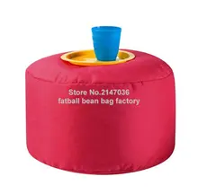 Red bean bag footstool, tea port beanbag cushion