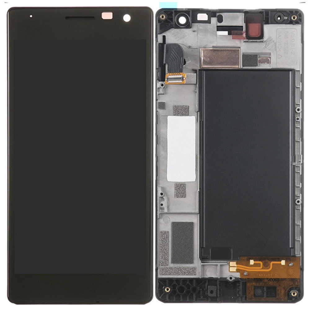 

For Nokia Lumia 730 735 LCD LCD Screen and Digitizer Assembly With Front Frame Replacement!!(Black)