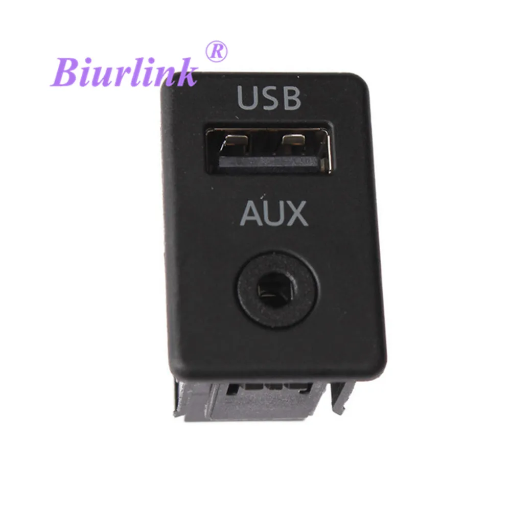 

Biurlink Car Extend AUX/USB Panel AUX USB Switch Button for BMW Radio Stereo
