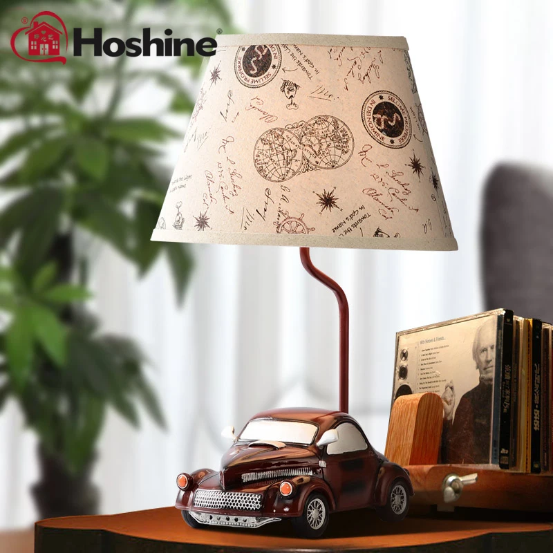 Hoshine New Novelty Vintage Car Decorative Table Lamp Home Bedside