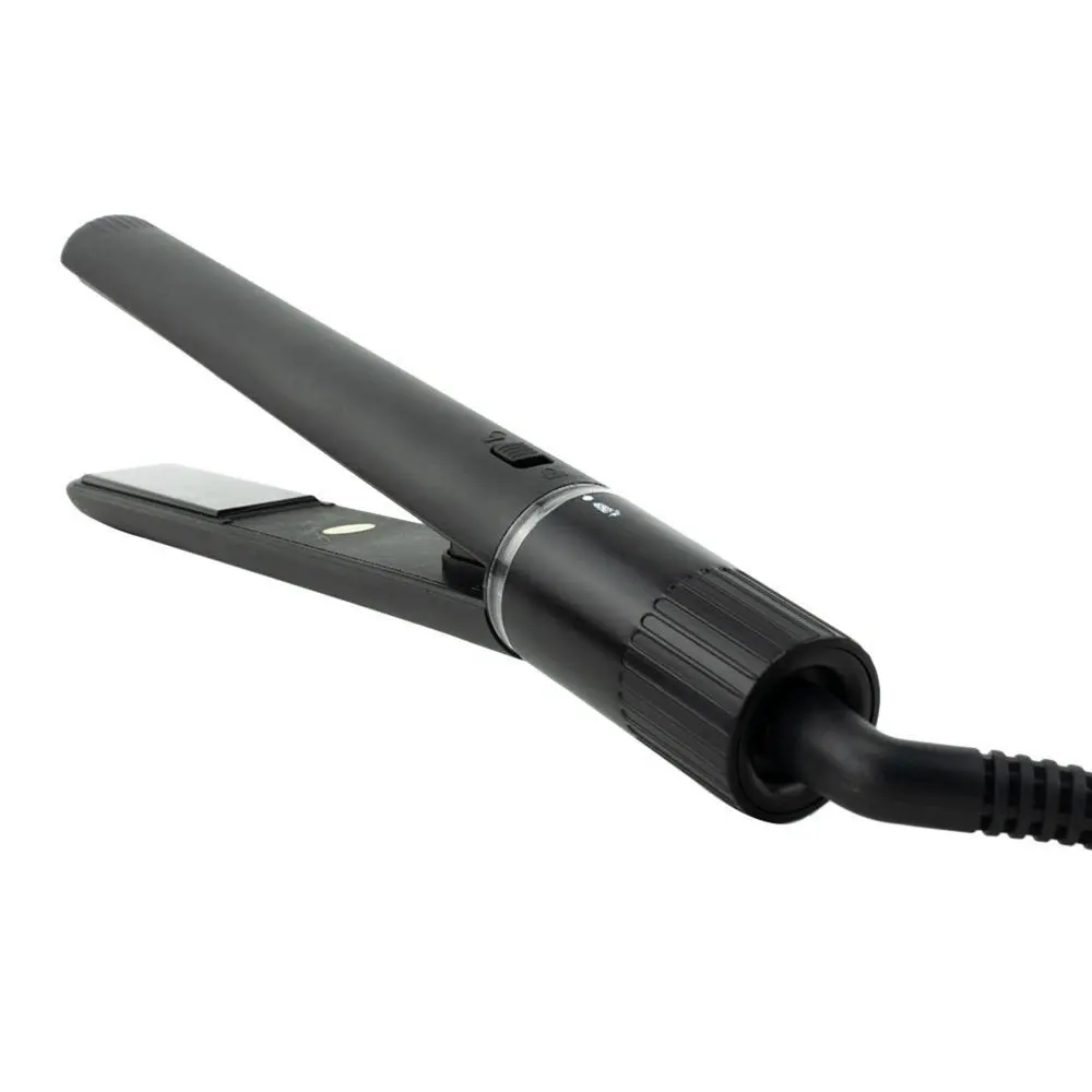 

Round Hair Flat Iron 2 in 1 Hair Straightener and Curler with Rotating Adjustable Temperature 1 Inch Ion Ceramic Plate