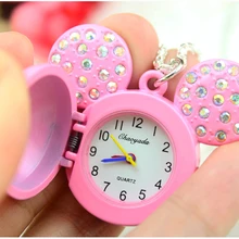 Редкий случай ожерелье из латуни карман коллекция часов алмаз раскладные карманные часы