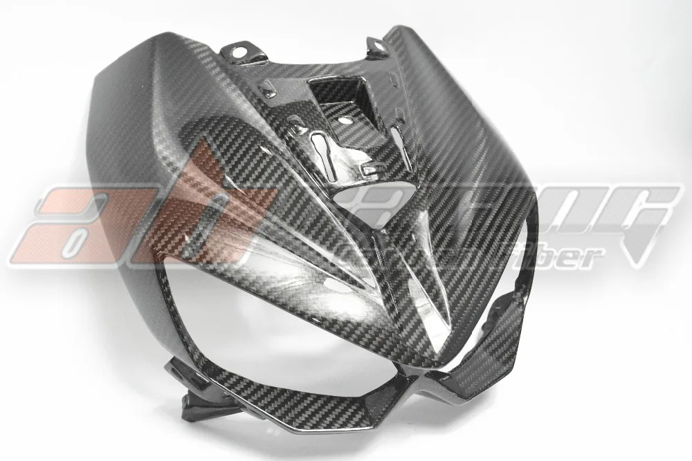 Передняя головка обтекателя Для Kawasaki Z1000- полный углеродного волокна саржа