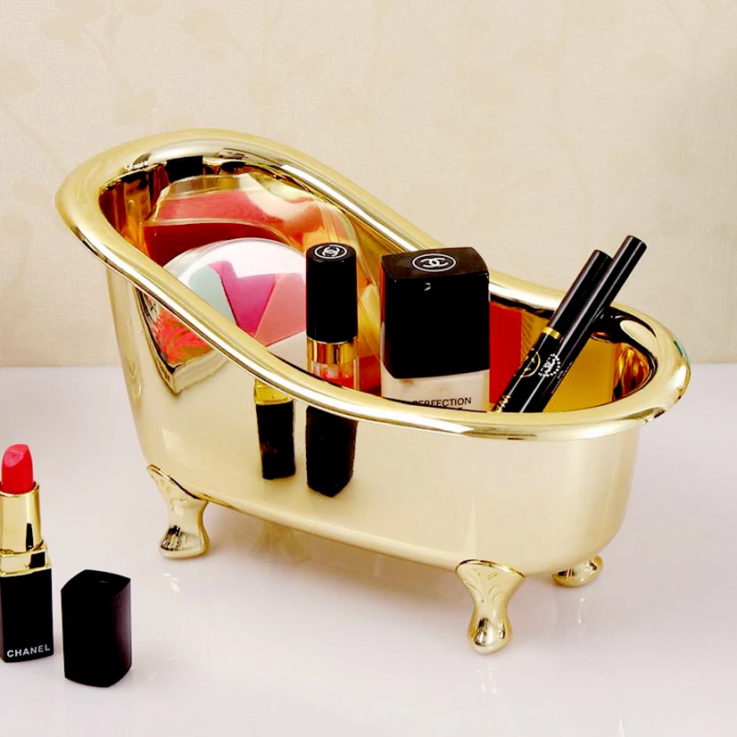 Soap storage box Gold bathroom accessories Mini bathtub Storage Box Toothpaste toothbrush storage box Soap storage box D5 Soap storage box Gold bathroom accessories Mini bathtub Storage Box Toothpaste toothbrush storage box Soap storage box D5
