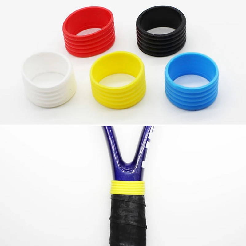 Newly 6Pcs Racket Handle Grip Ring Tennis Badminton Racquet Racket Fix
