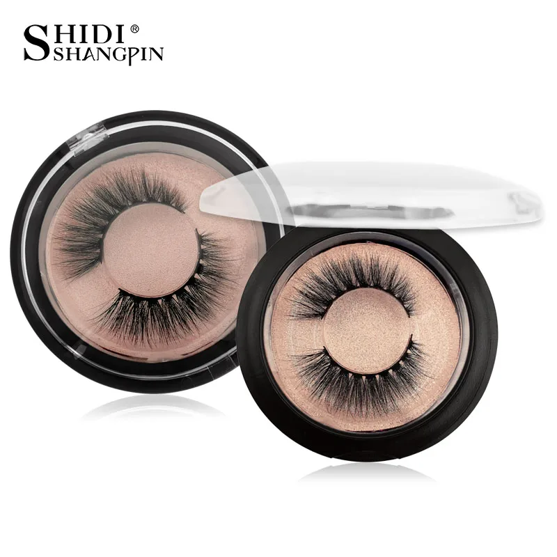 

SHIDISHANGPIN 1 Pair Mink Eyelashes Natural 3d Mink Lashes Cilios Mink Handmade lashes Maquillaje Fluffy Lashes False Eyelashes