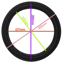 Высокое качество 2 шт./лот 12 дюймов 12 ''P13 НЧ/бас Динамик ремонт пены Surround(300 мм/280 мм/245 мм/227 мм) динамик