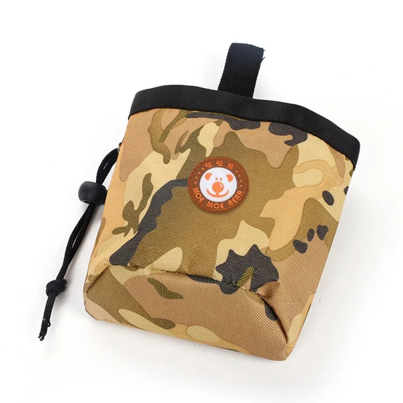 

Portable Pouch Pup Food Container Pet Training Waist Bag Drawstring Carries Oxford Snack Pouch Dog Treat Waterproof Cloth Bag