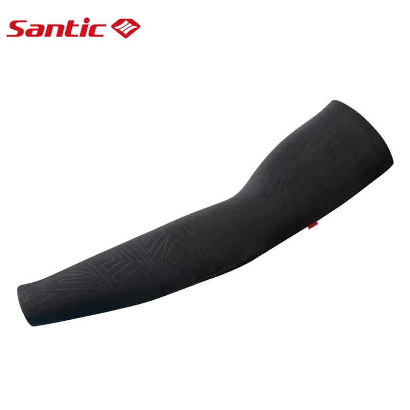 Santic Men Cycling Arm Warmers Anti-UV Protective Arm Sleeve Arm Sleeves Ciclismo Sport Accessories Asia S-XL 8C0909