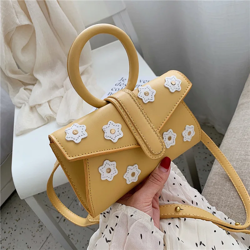 

Female Crossbody Tote Bags For Women 2019 Quality Leather Luxury Handbags Designer Sac Main Ladies Flower Shoulder Messenger Bag