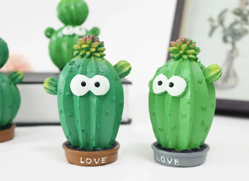 JAROWN Artificial Creative Cactus Prickly Pear Decoration Gift Home Office Desktop Decorative Resin Crafts Wedding Decor (15)