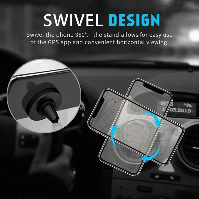 CinkeyPro Magnetic Car Phone holder for iPhone Samsung Mount Stand Air Vent Mount Mobile Phone Universal Smartphone No Ring