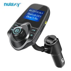 Nulaxy Автомобильный MP3-плеер fm-передатчиком Bluetooth Hands-free car Kit Беспроводной fm-модулятор USB Автомобильное Зарядное устройство Поддержка TF Aux