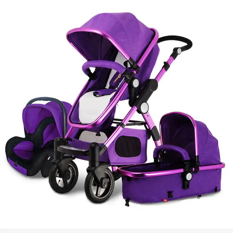 lavender car seat and stroller