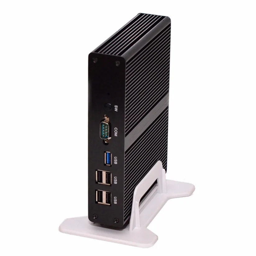 Quad Core Celeron J1900 Fanless Nettop Mini PC windows embedded 4GB RAM 32G SSD Ubuntu Android VGA RS232